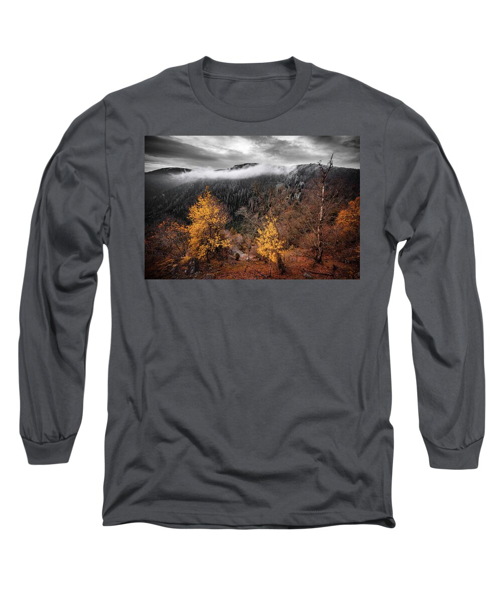 Landscape Long Sleeve T-Shirt featuring the photograph Autumn Breeze by Philippe Sainte-Laudy