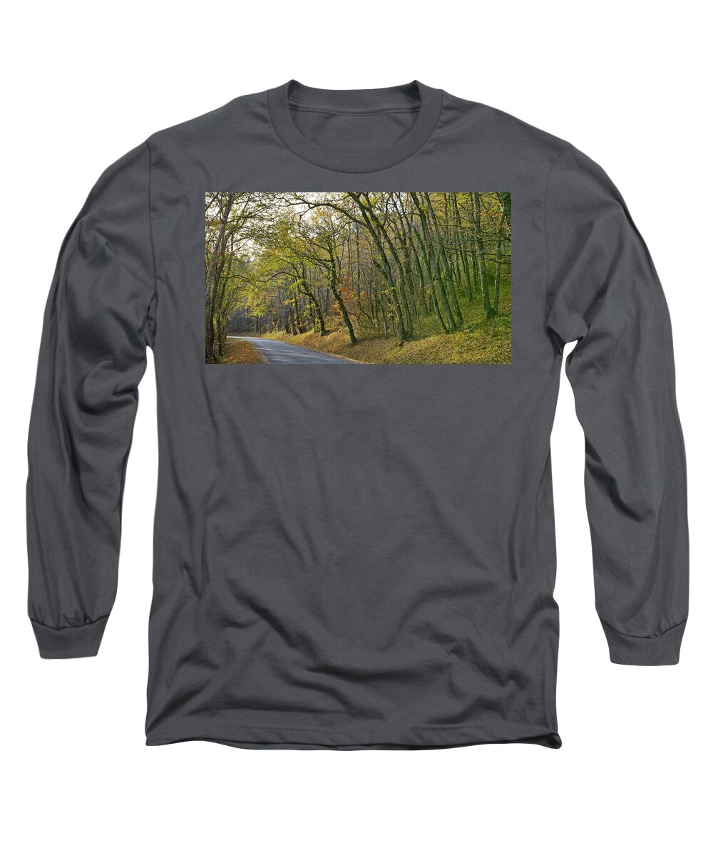 Landscape Long Sleeve T-Shirt featuring the photograph Autumn colors by Karine GADRE