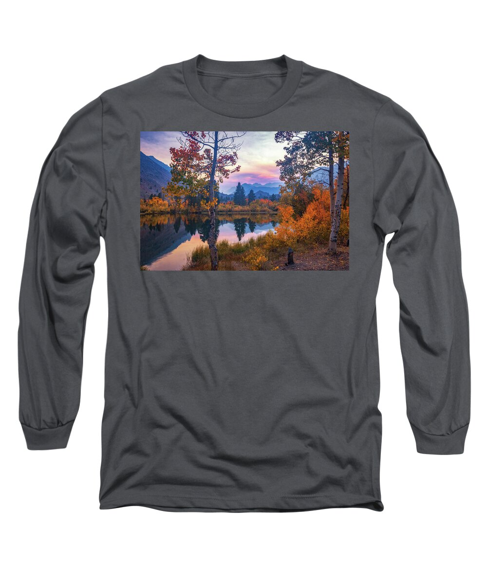 Autumn Long Sleeve T-Shirt featuring the photograph Autumn Haze by Tassanee Angiolillo