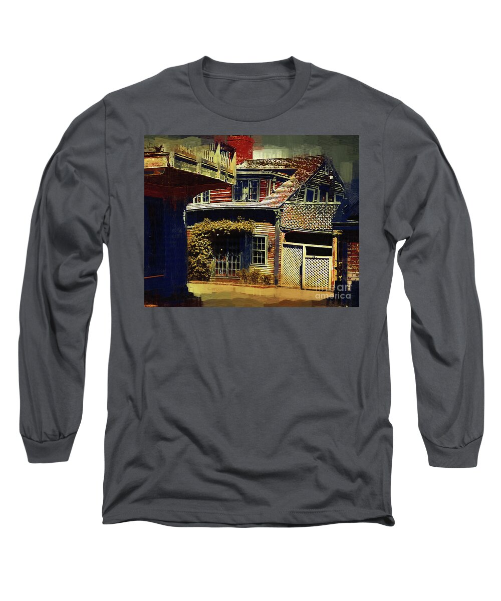 New-england Long Sleeve T-Shirt featuring the digital art Back Streets by Kirt Tisdale