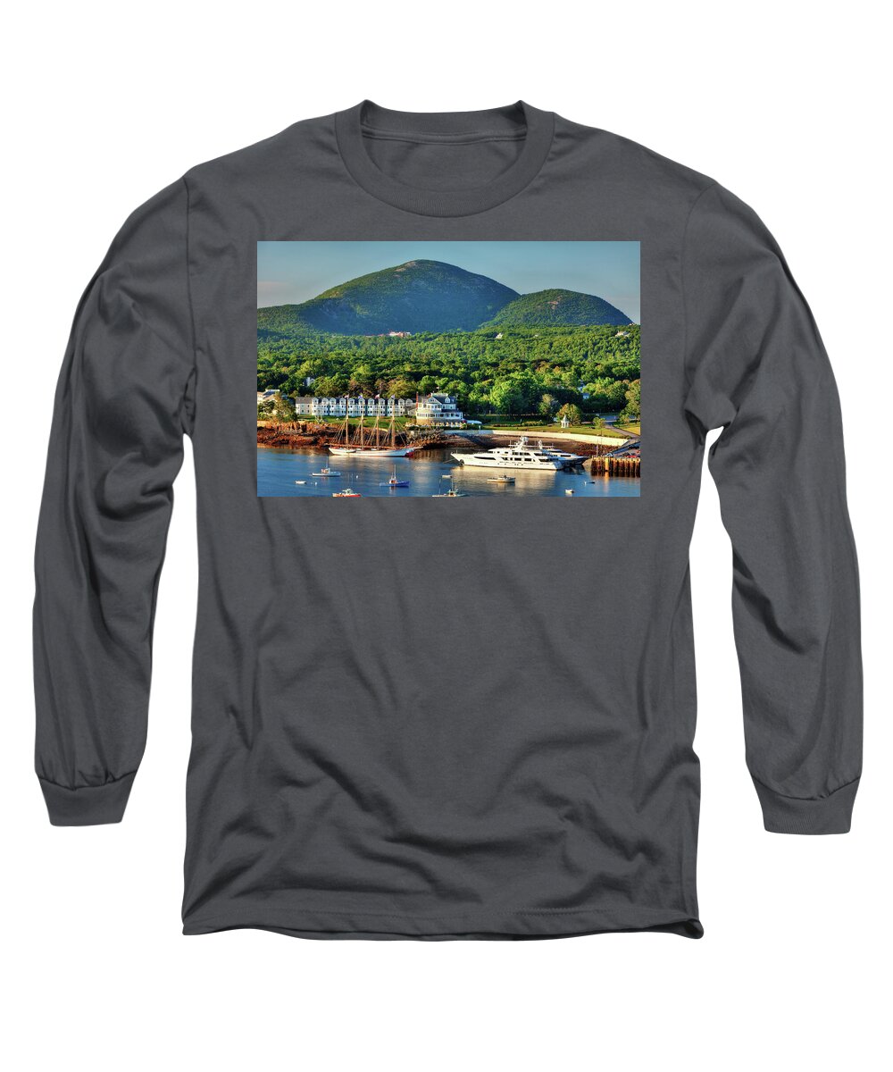 Bar Harbor Long Sleeve T-Shirt featuring the photograph Bar Harbor 0415 by Greg Hartford