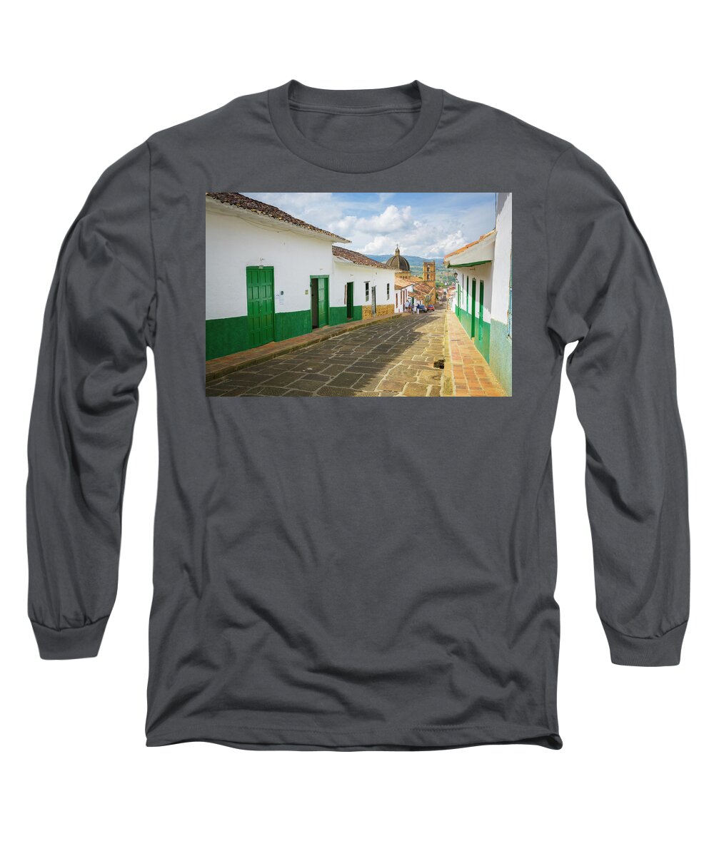 Barichara Long Sleeve T-Shirt featuring the photograph Barichara Santander Colombia by Tristan Quevilly