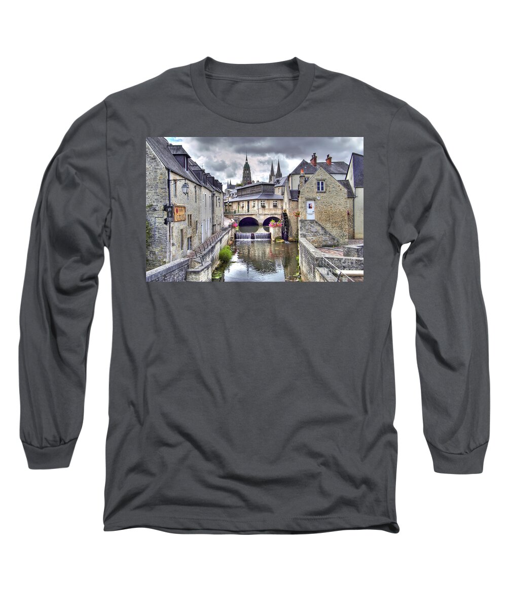 Bayeux Long Sleeve T-Shirt featuring the photograph Bayeux - France by Paolo Signorini