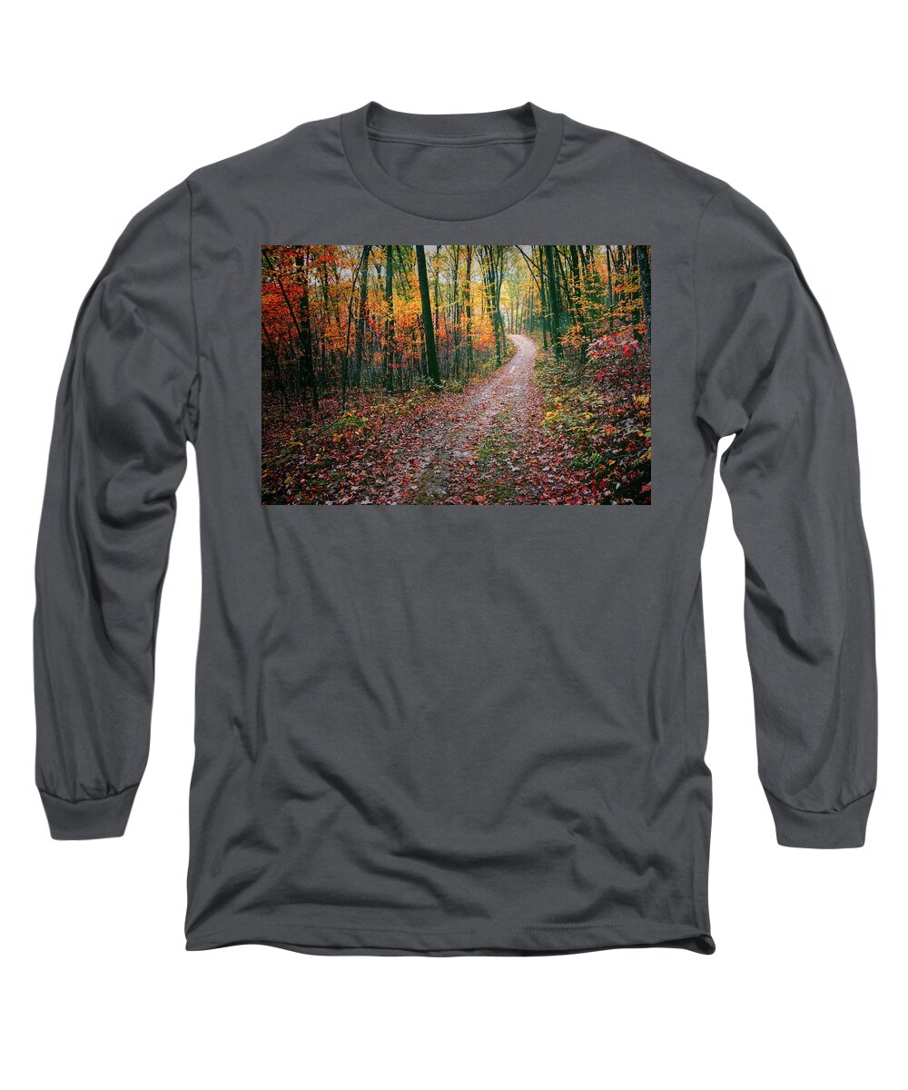 Autumn Long Sleeve T-Shirt featuring the photograph Beautiful Path by Scott Norris