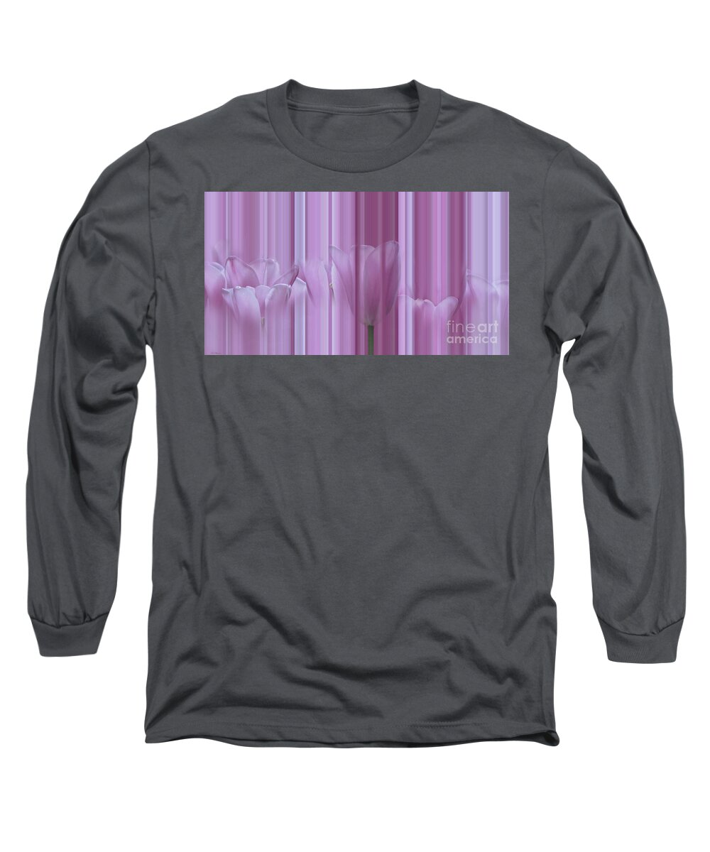 Flower Long Sleeve T-Shirt featuring the digital art Being happy with you by Mehran Akhzari