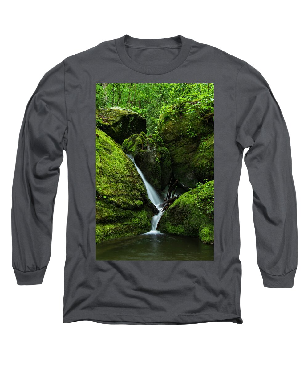 Great Smoky Mountains National Park Long Sleeve T-Shirt featuring the photograph Below 1000 Drips 1 by Melissa Southern