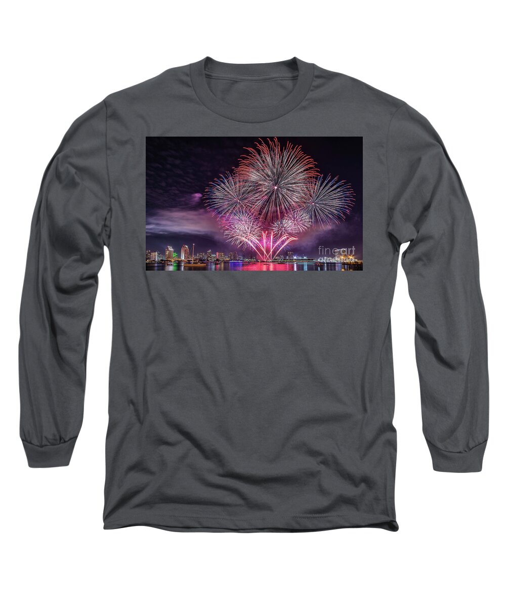 San Diego Long Sleeve T-Shirt featuring the photograph Big Bay Boom San Diego by Jennifer Magallon