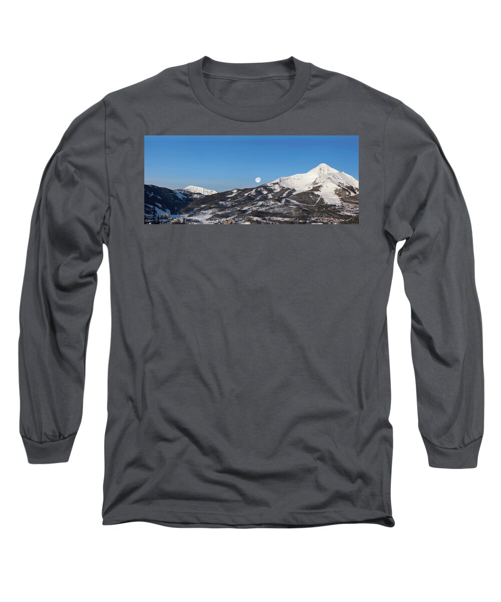Panorama Long Sleeve T-Shirt featuring the photograph Big Sky Panorama by Mark Harrington