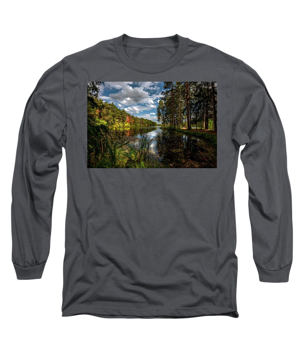 Lake Long Sleeve T-Shirt featuring the photograph Boughton Park by Regina Muscarella