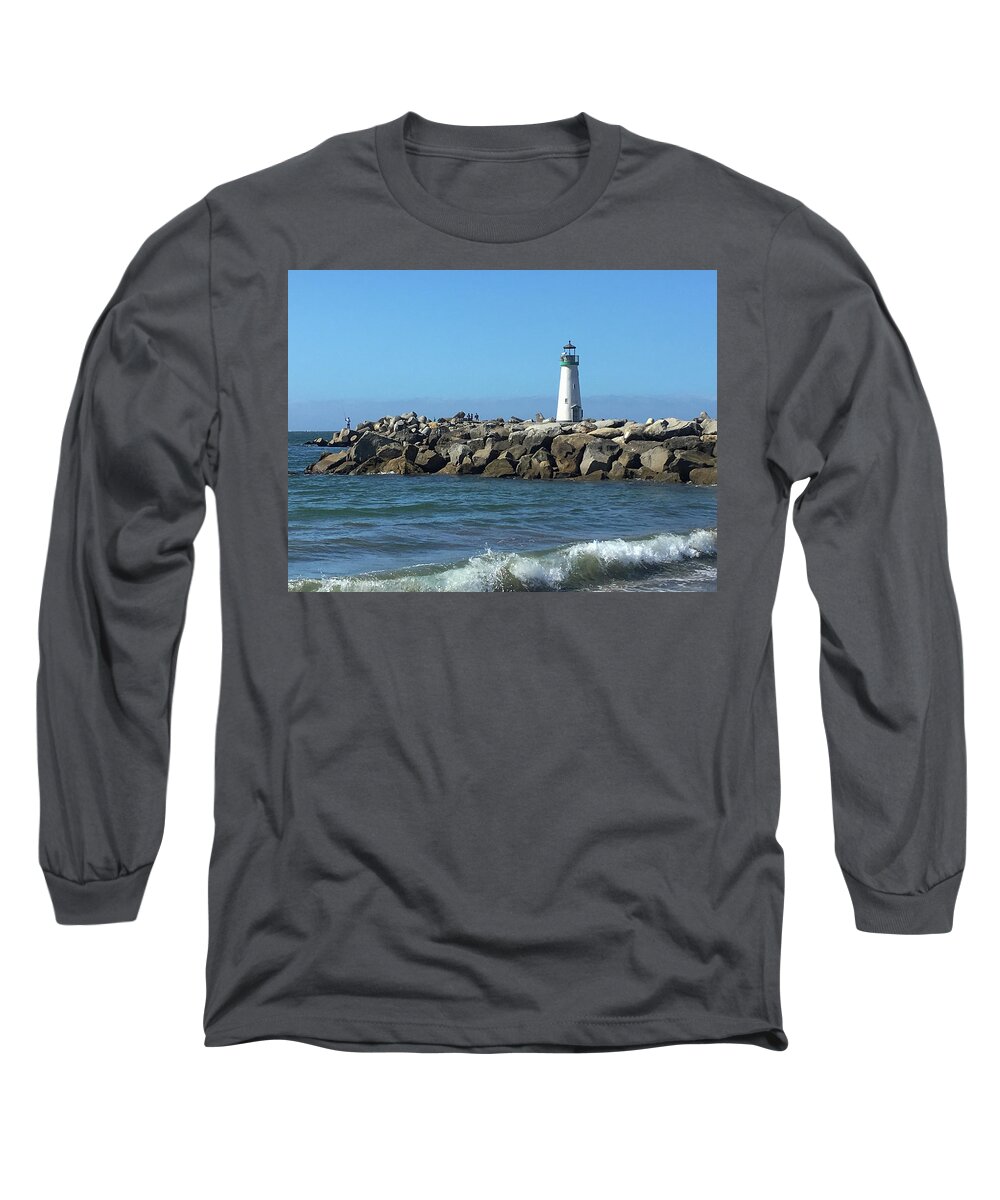 Jennifer Kane Webb Long Sleeve T-Shirt featuring the photograph Bright Morning Lighthouse by Jennifer Kane Webb