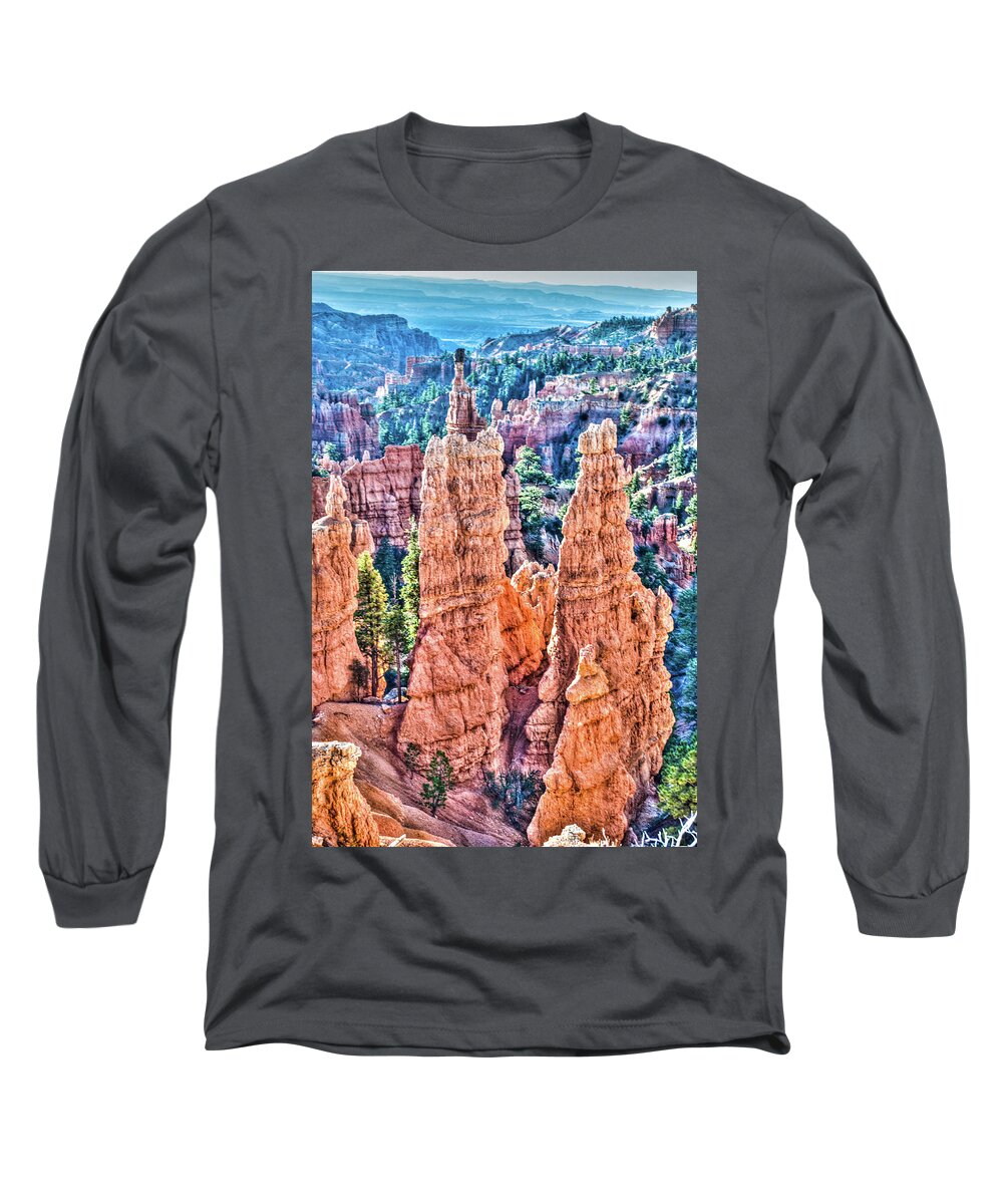 Spires Long Sleeve T-Shirt featuring the photograph Bryce Spires by Gordon Sarti
