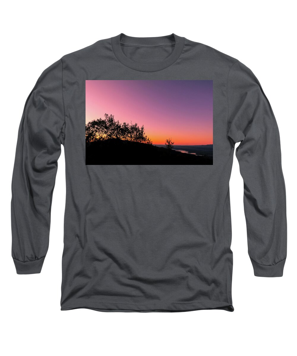  Long Sleeve T-Shirt featuring the photograph Cachuma Sunset by Dr Janine Williams