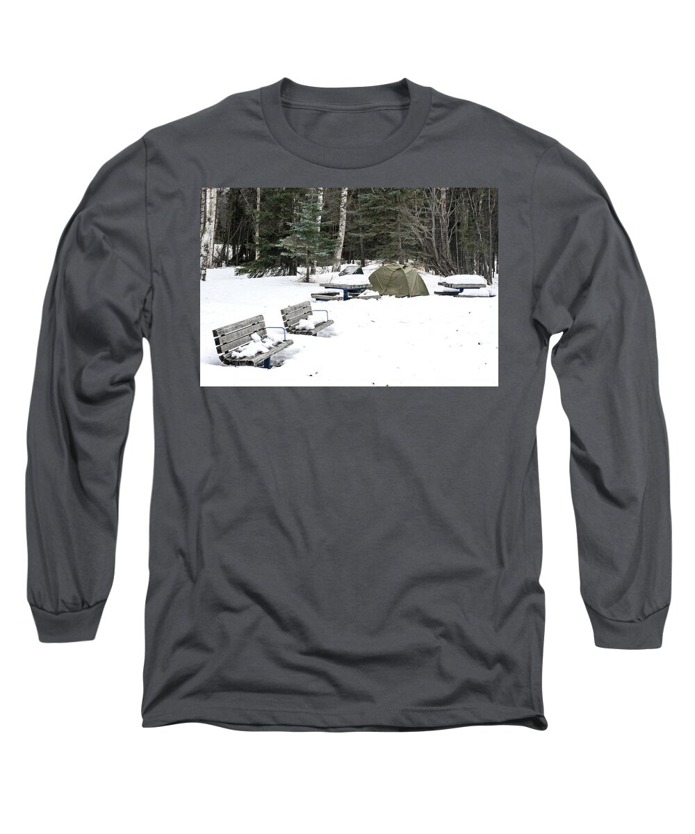 Anchorage Long Sleeve T-Shirt featuring the photograph Camping anyone? by Will Wagner