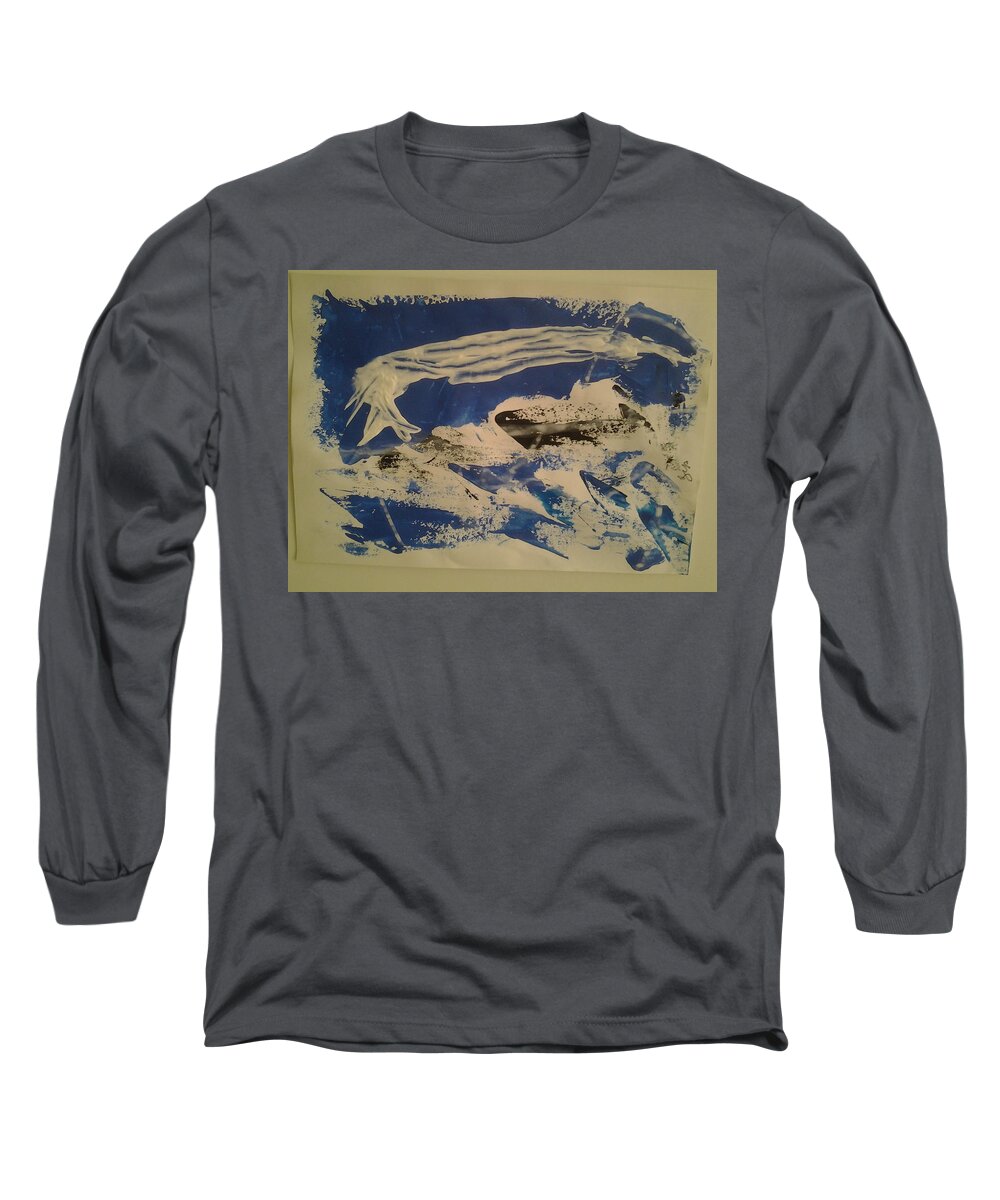  Long Sleeve T-Shirt featuring the painting Caos38 by Giuseppe Monti