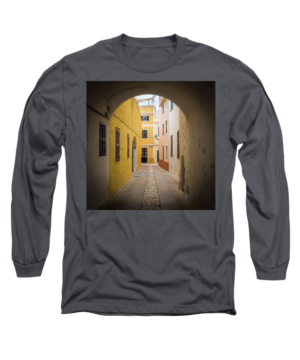 Carrer Long Sleeve T-Shirt featuring the photograph Carrer de Sant Climent by Nigel R Bell