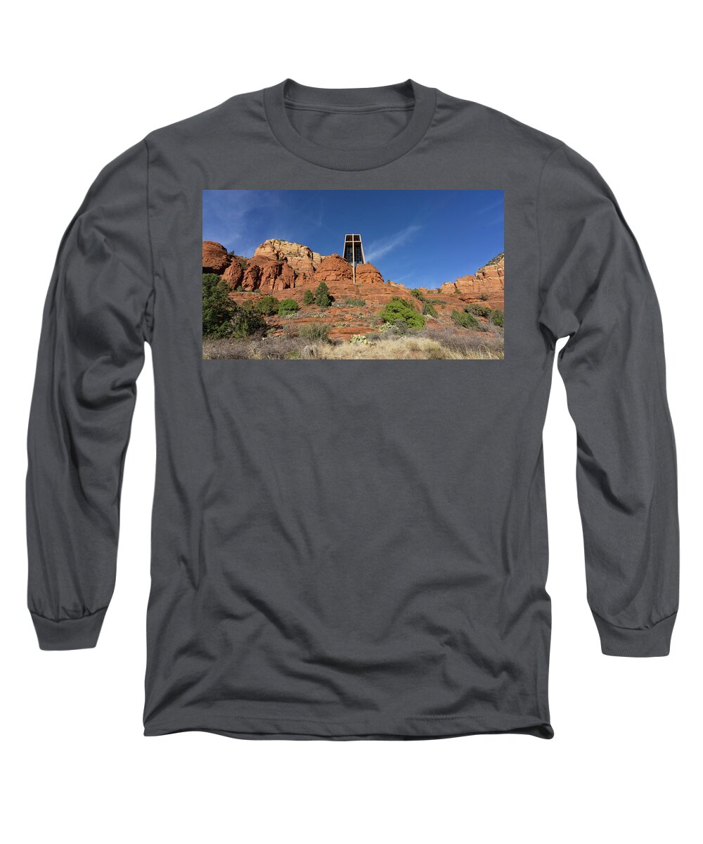Sedona Long Sleeve T-Shirt featuring the photograph Chapel of The Holy Cross Sedona Arizona by Anthony Giammarino