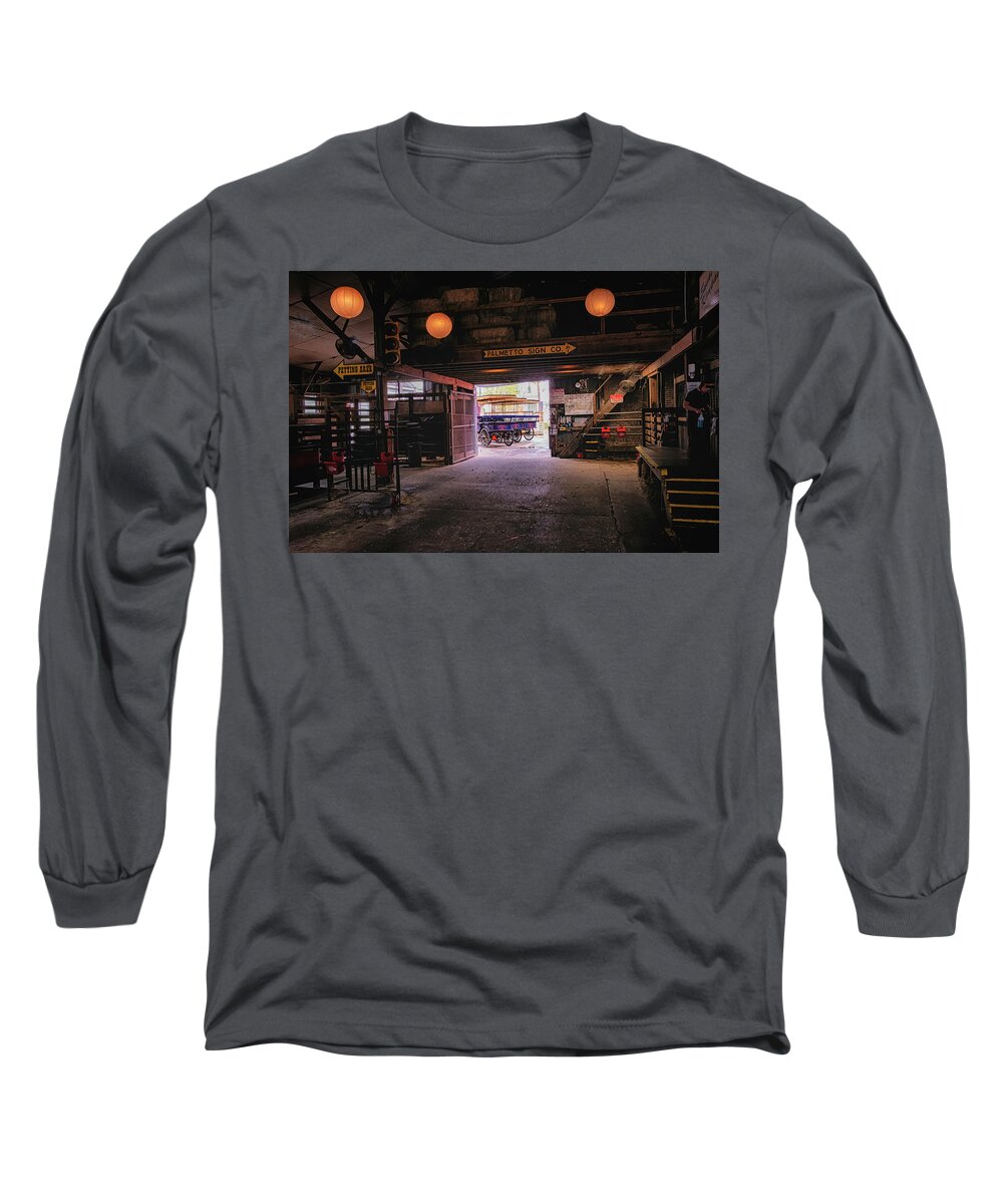 Marietta Georgia Long Sleeve T-Shirt featuring the photograph Charleston Carriage Barn by Tom Singleton