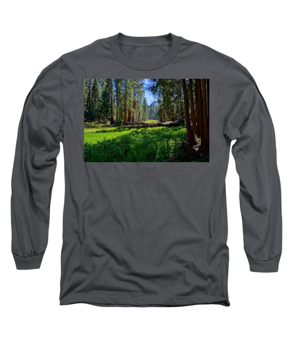Circle Meadow Long Sleeve T-Shirt featuring the photograph Circle Meadow Sequoia National Park by Brett Harvey