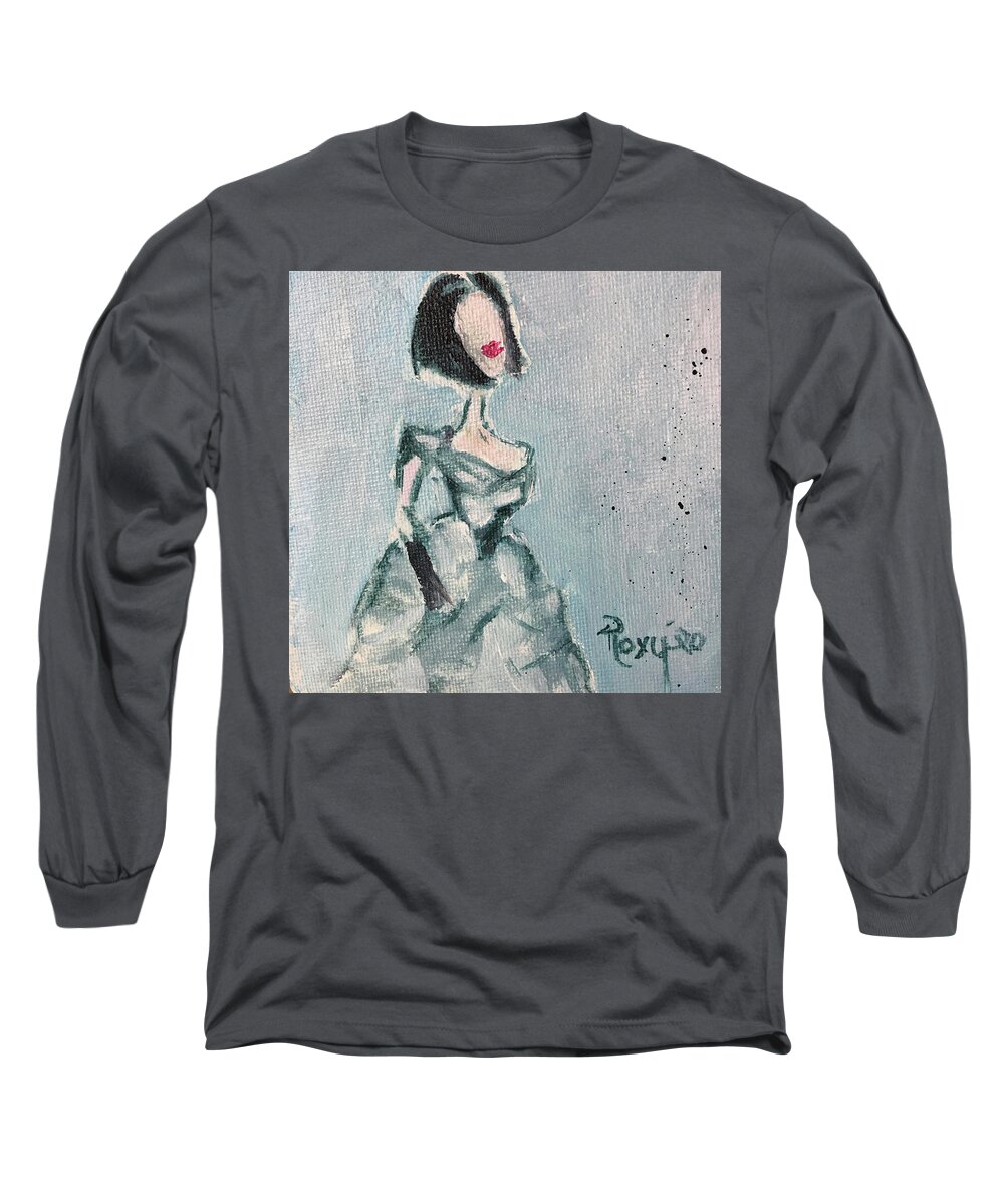 Class Long Sleeve T-Shirt featuring the painting Class by Roxy Rich