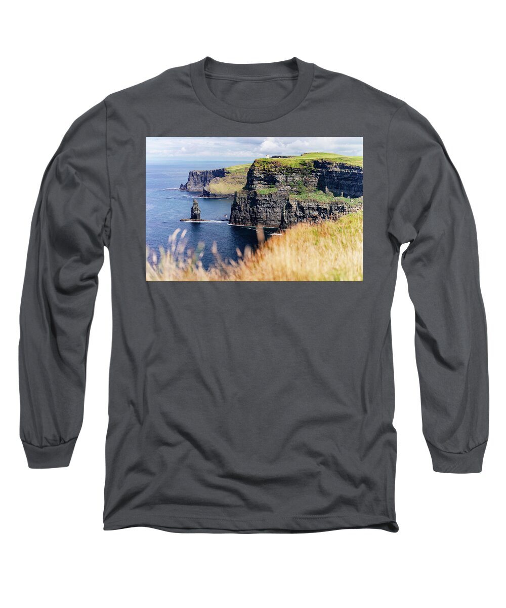 Eire Long Sleeve T-Shirt featuring the photograph Cliffs of Moher by Francesco Riccardo Iacomino