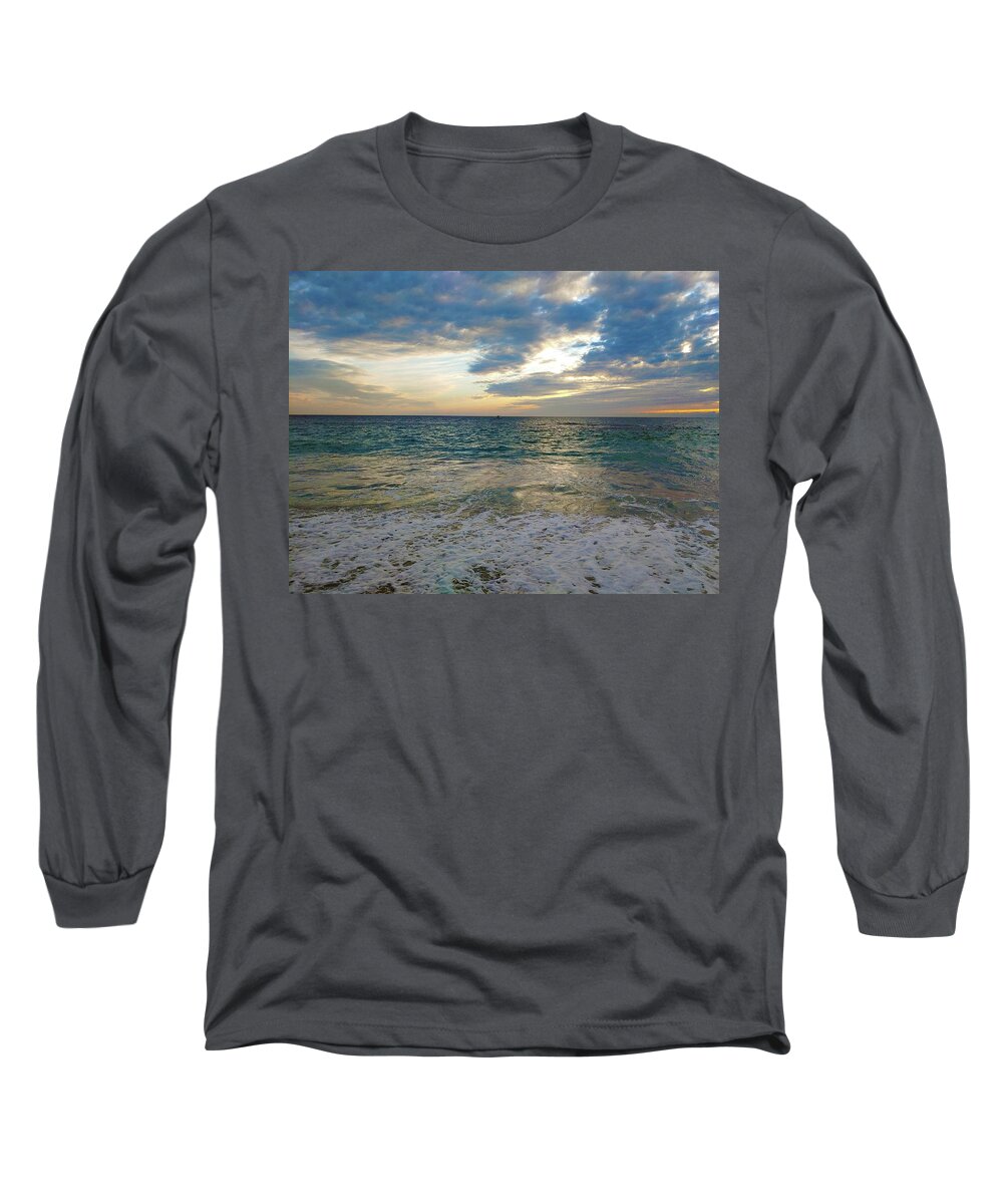 Ocean Long Sleeve T-Shirt featuring the photograph Cloud Power by Marcus Jones