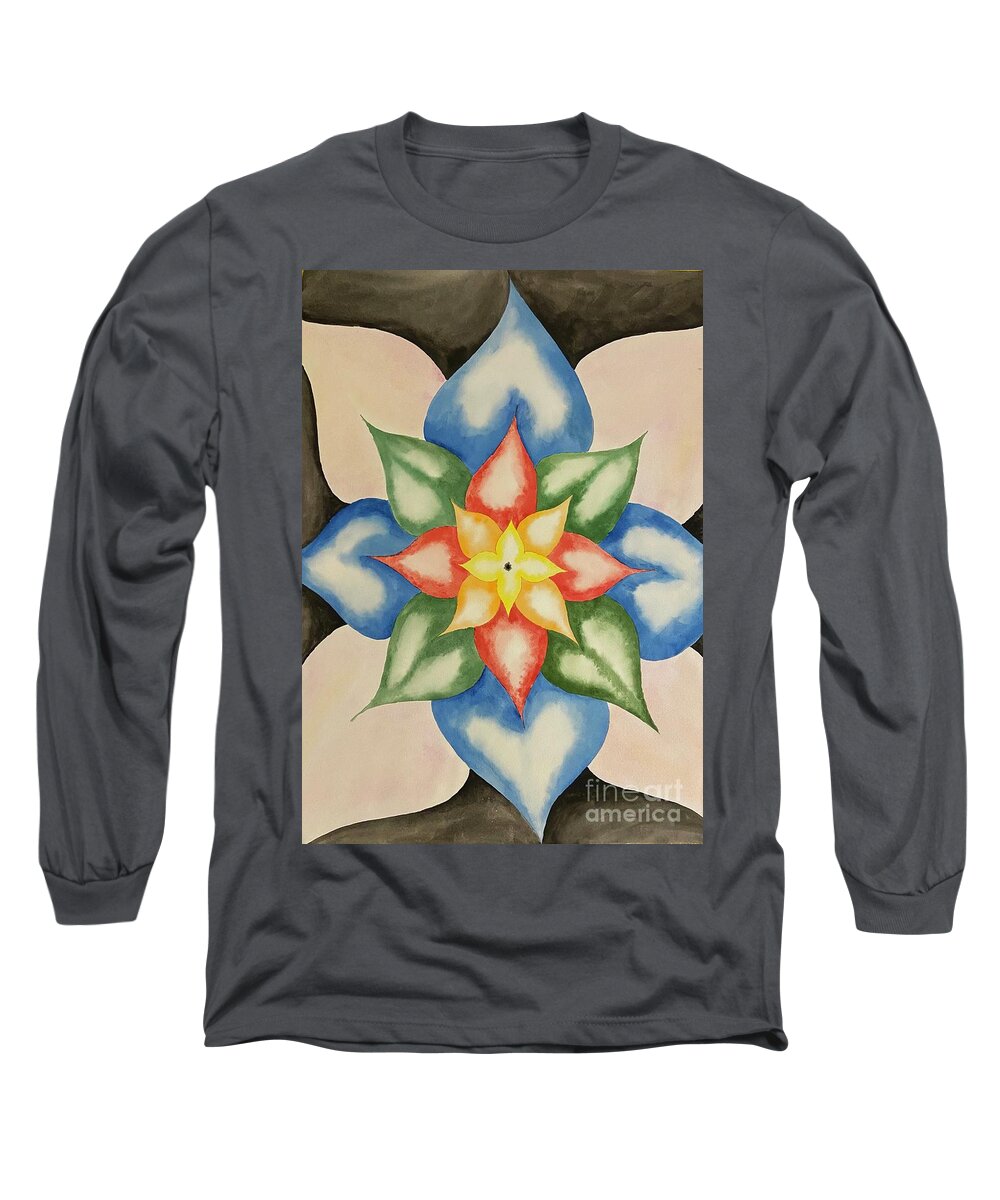 Color Grab Long Sleeve T-Shirt featuring the painting Color Grab by Pamela Henry