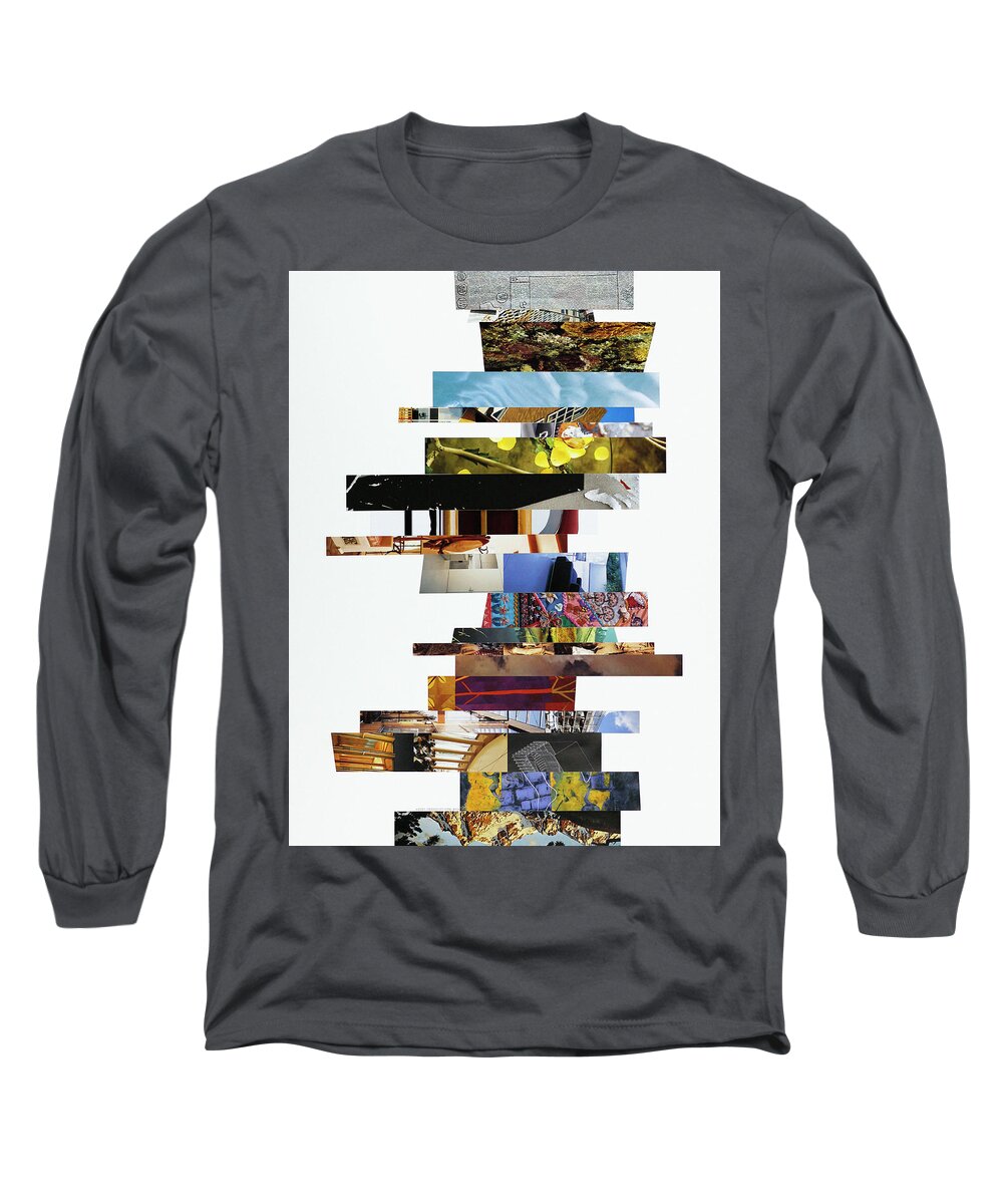 Collage Long Sleeve T-Shirt featuring the photograph Crosscut#114v by Robert Glover