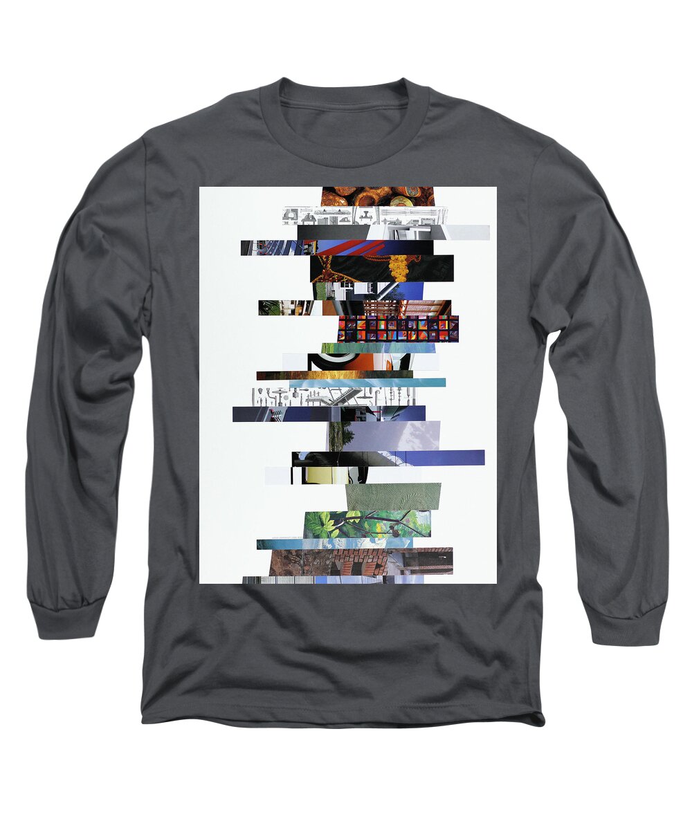 Collage Long Sleeve T-Shirt featuring the photograph Crosscut#122v by Robert Glover