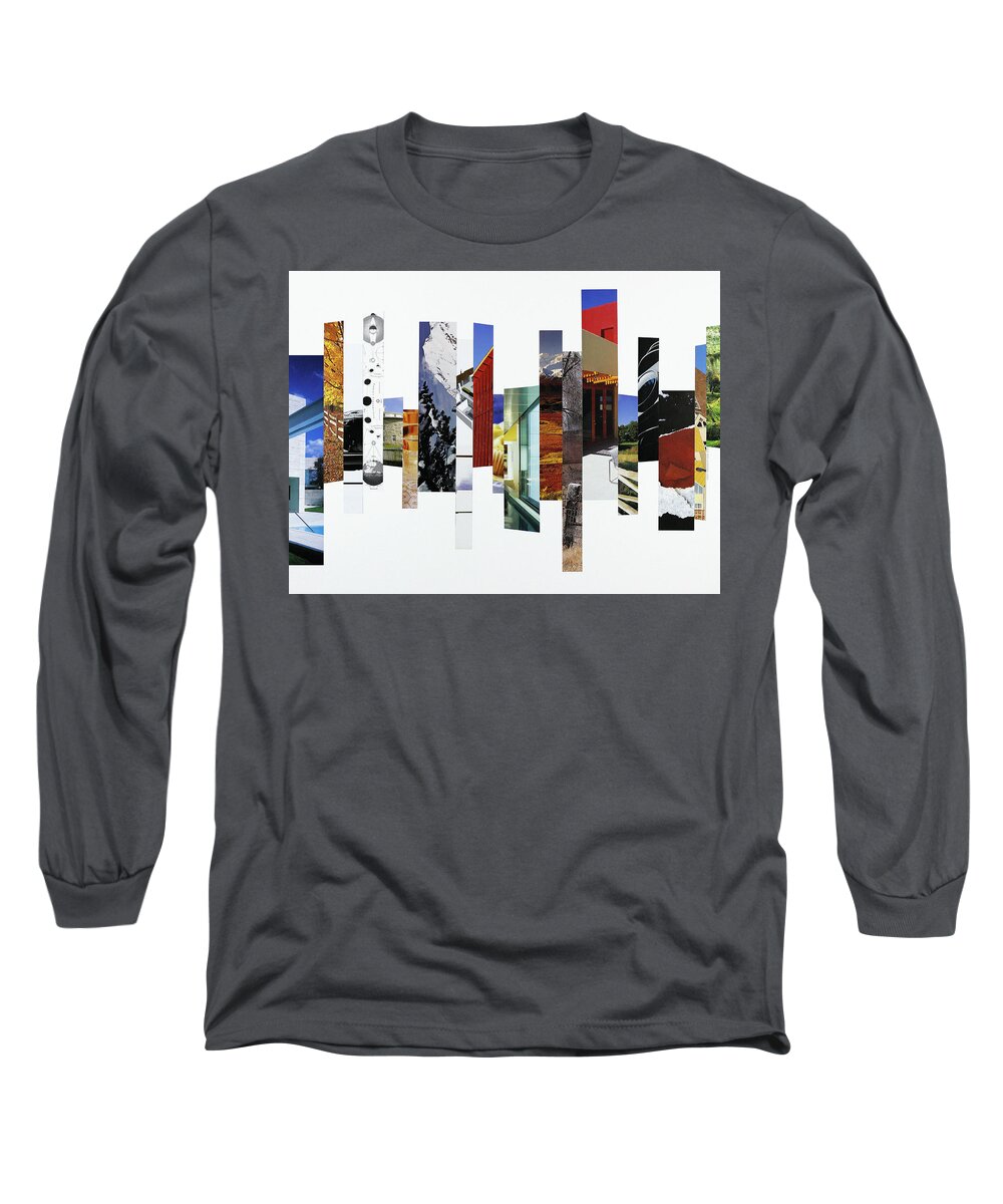 Collage Long Sleeve T-Shirt featuring the photograph Crosscut#124 by Robert Glover