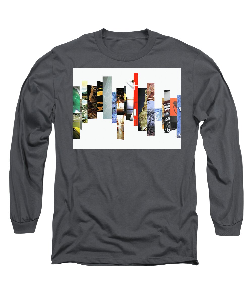 Collage Long Sleeve T-Shirt featuring the photograph Crosscut#125 by Robert Glover