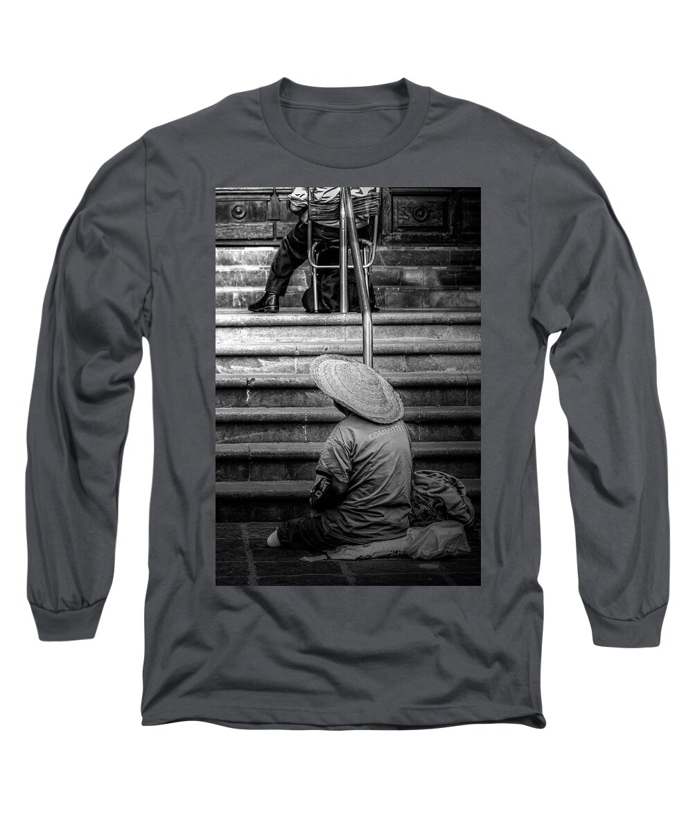 Published Long Sleeve T-Shirt featuring the photograph Crude Reality by Enrique Pelaez