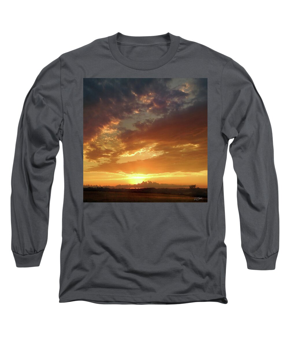 Sunset Long Sleeve T-Shirt featuring the photograph Day's End by Rod Seel