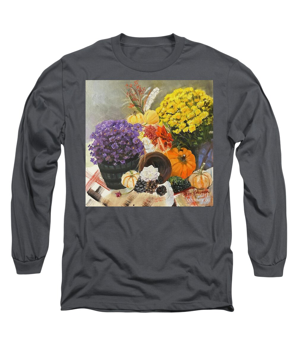  Long Sleeve T-Shirt featuring the painting Delightful Day with Candy by Jan Dappen