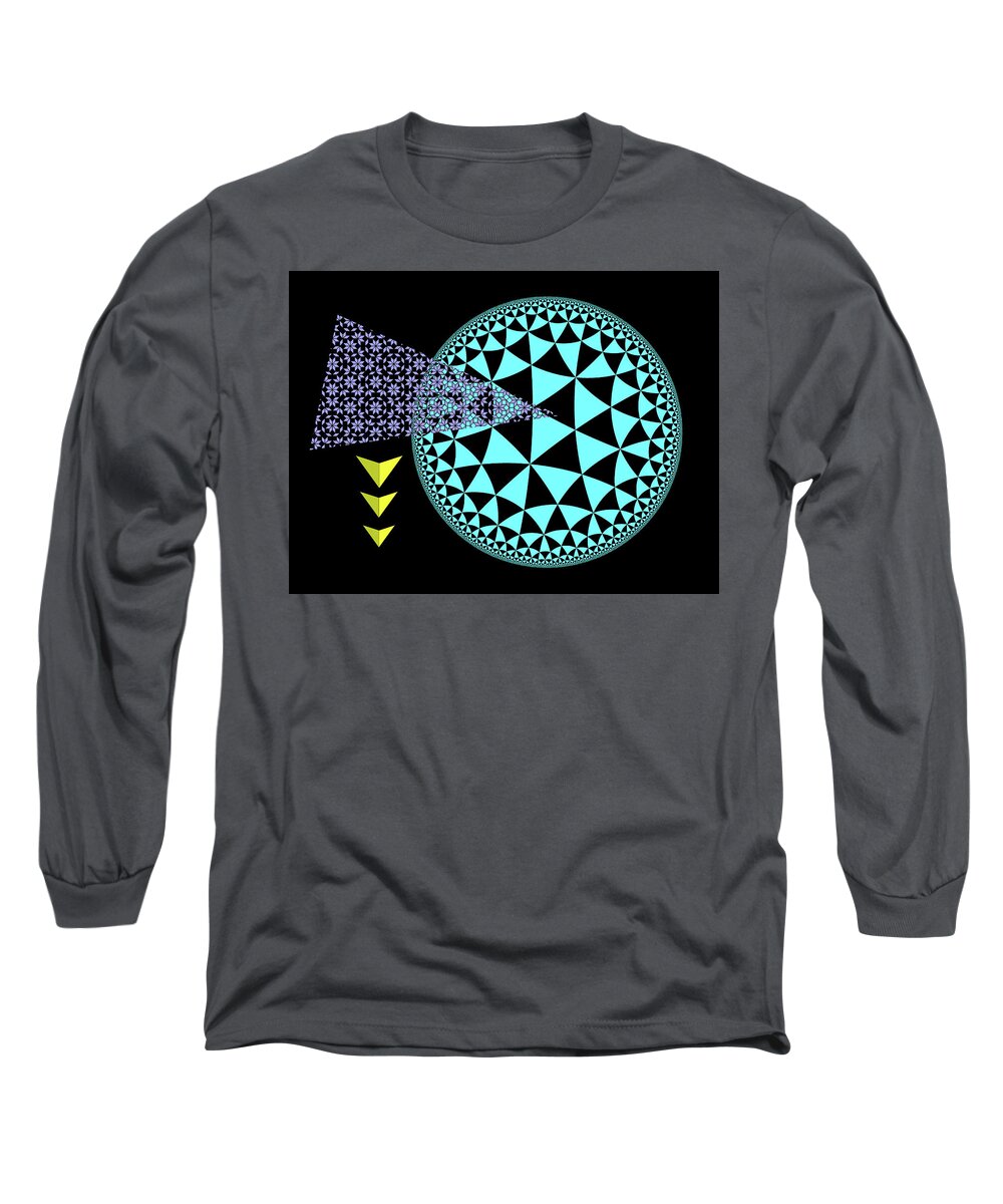 New Directions Long Sleeve T-Shirt featuring the digital art Design 4 New Directions by Lorena Cassady