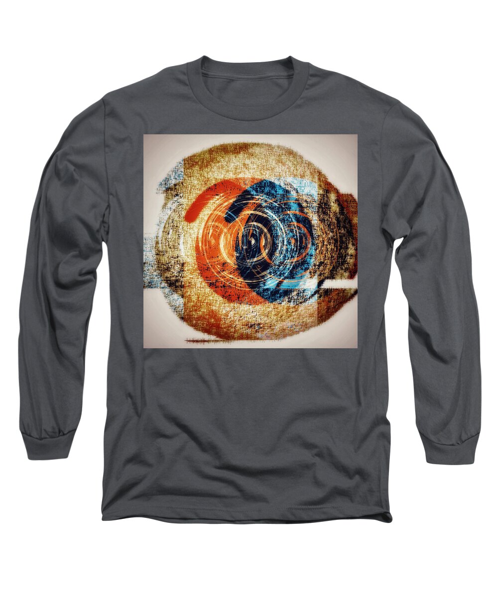 Abstract Art Long Sleeve T-Shirt featuring the digital art Dimensions by Canessa Thomas