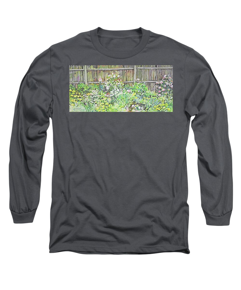 Paintings Long Sleeve T-Shirt featuring the painting Dotties Garden by P Anthony Visco