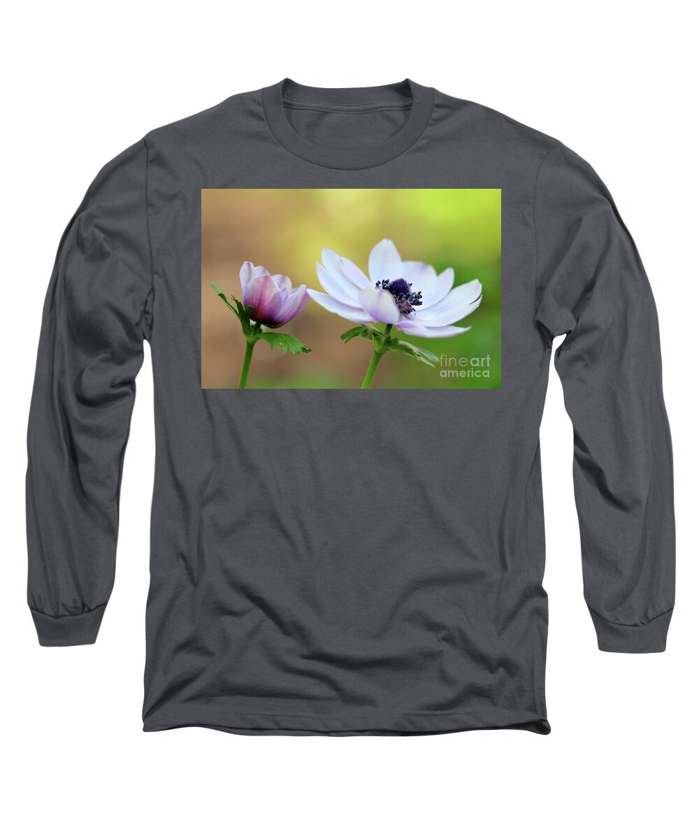 Nature Long Sleeve T-Shirt featuring the photograph Double Anemone by Baggieoldboy