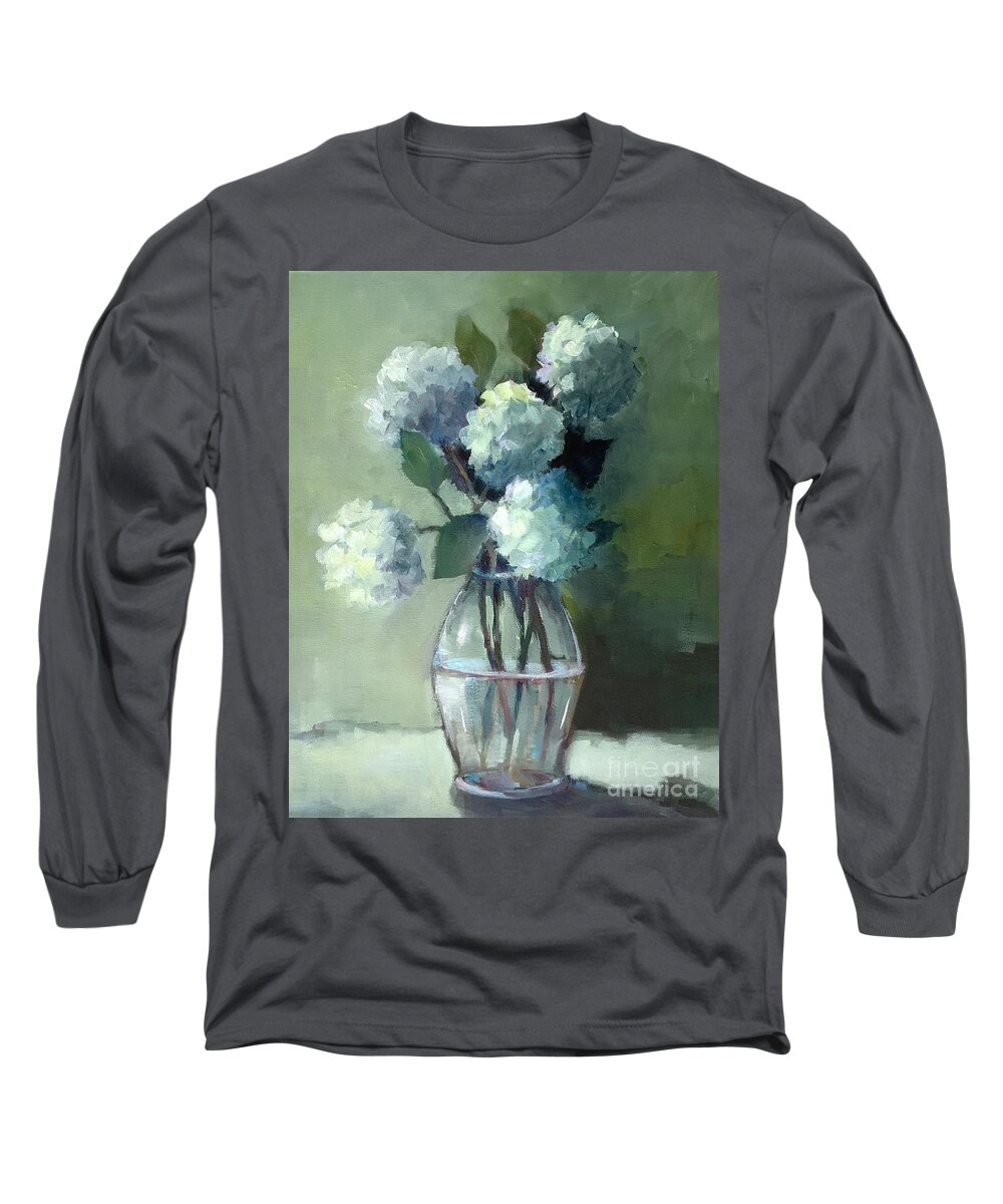 Flowers Long Sleeve T-Shirt featuring the painting Drama Flowers by Michelle Abrams