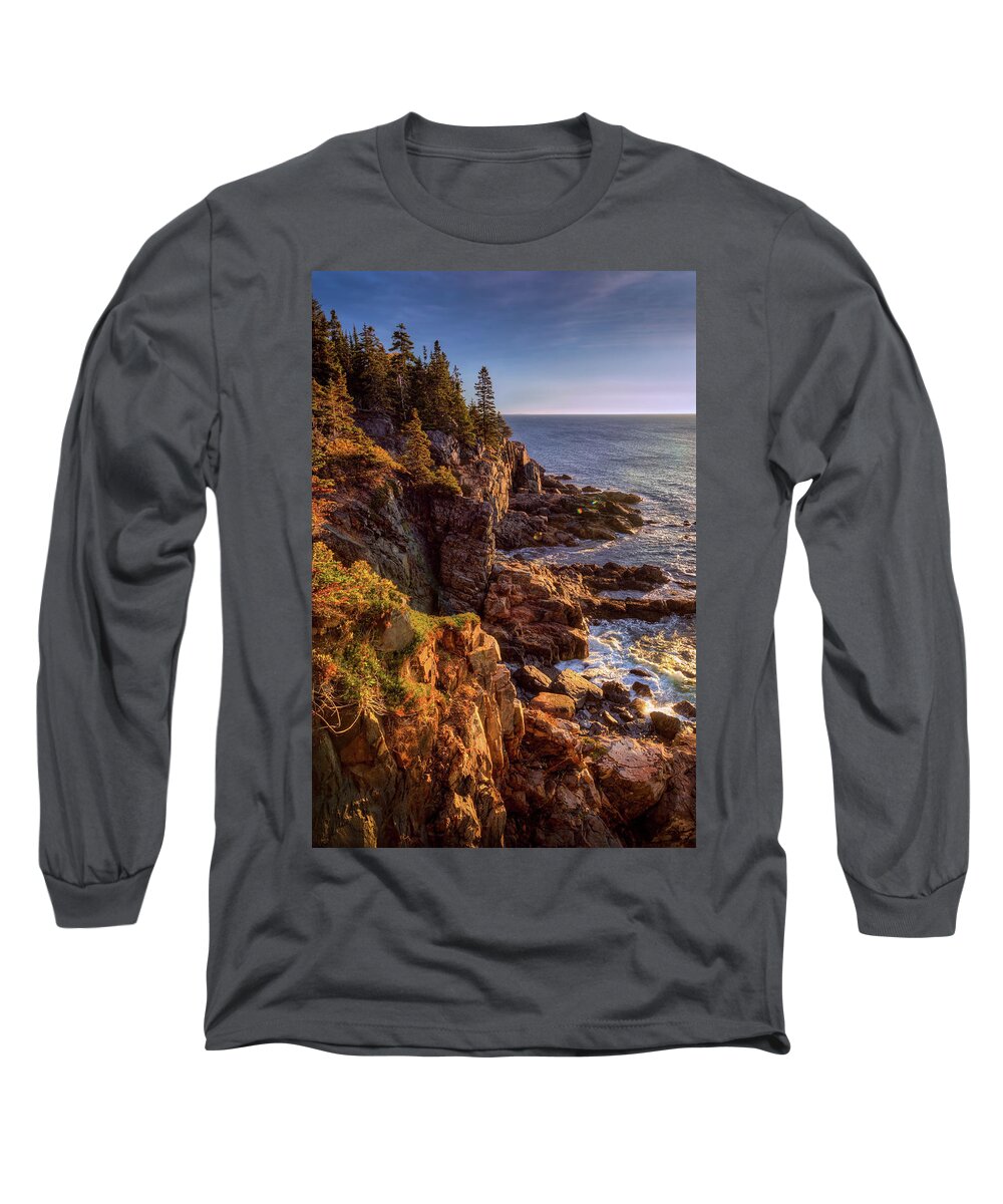 Acadia National Park Long Sleeve T-Shirt featuring the photograph Acadia a3689 by Greg Hartford