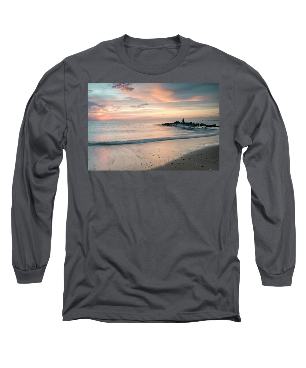 Dream Away Long Sleeve T-Shirt featuring the photograph Dreaming away on the coast by Marjolein Van Middelkoop