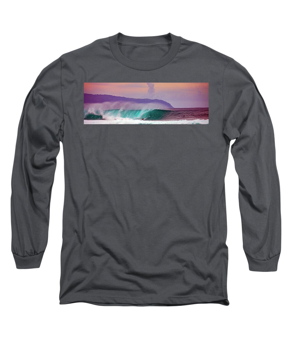 Hawaii Long Sleeve T-Shirt featuring the photograph Dusky Banzai by Anthony Jones