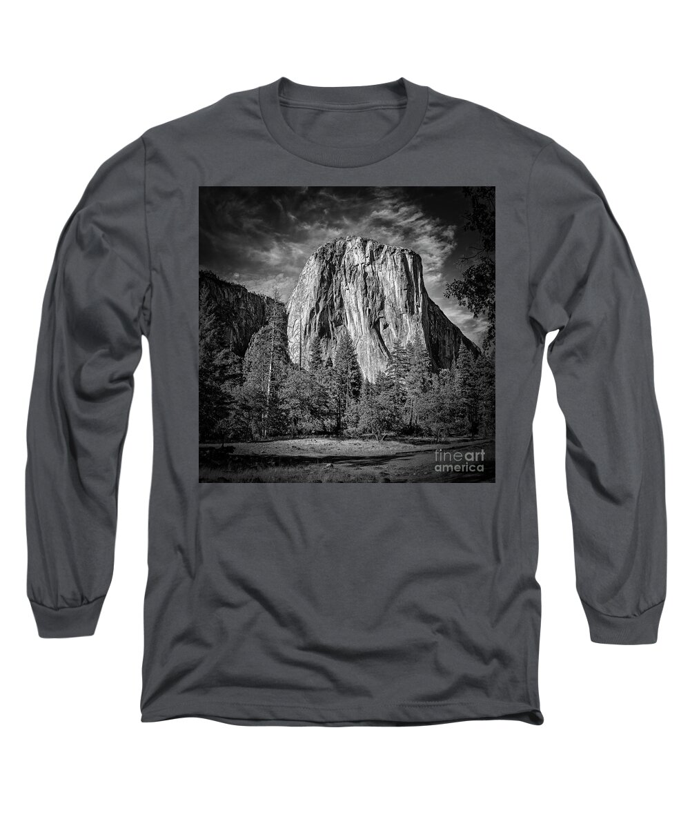National Park Long Sleeve T-Shirt featuring the photograph El Capitan at Yosemite by Nick Zelinsky Jr