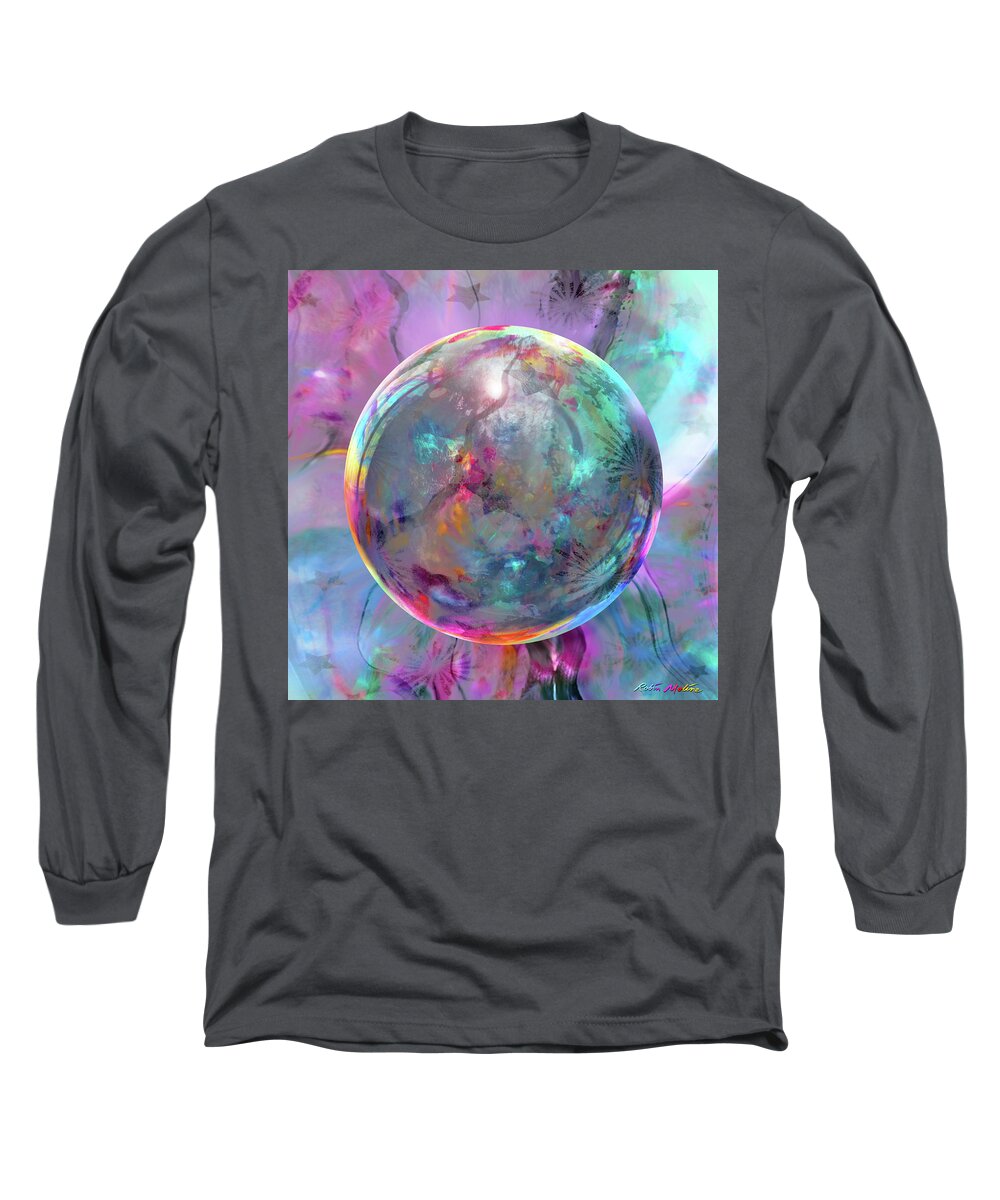 Candy Abstract Long Sleeve T-Shirt featuring the digital art Eye Candy by Robin Moline