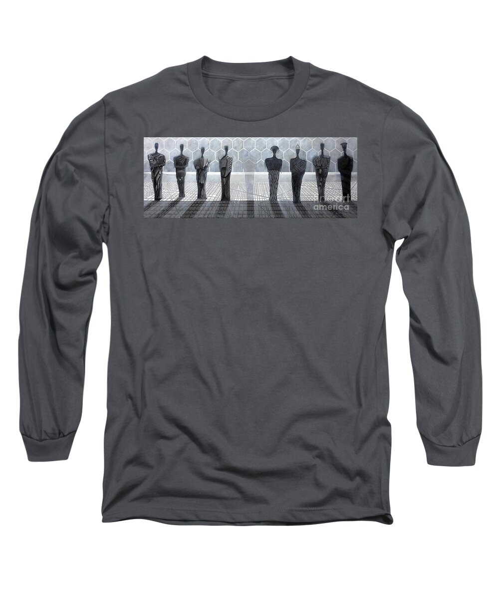 Long Sleeve T-Shirt featuring the painting Faiths by James Lanigan Thompson MFA