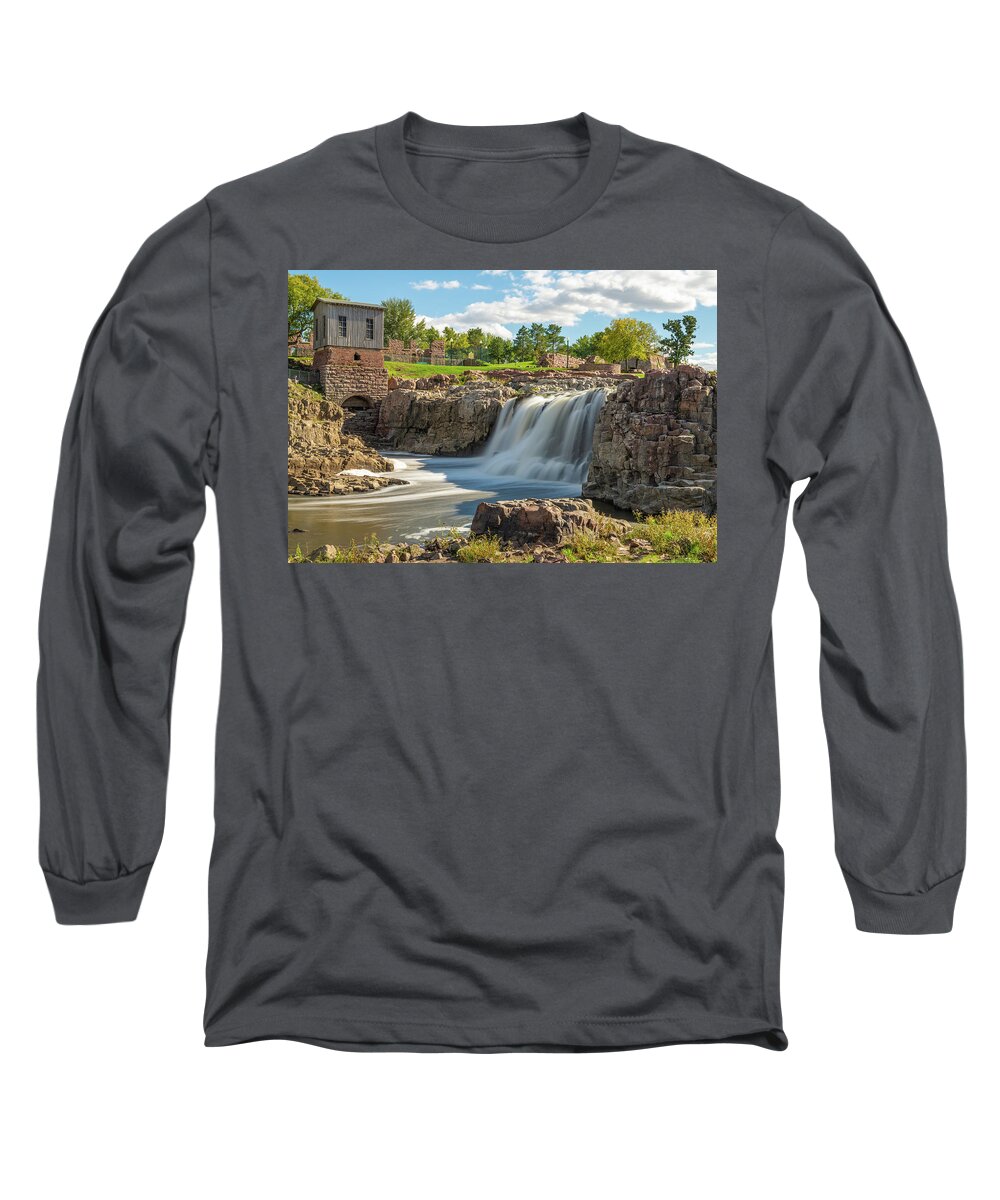 America Long Sleeve T-Shirt featuring the photograph Falls Park by Erin K Images