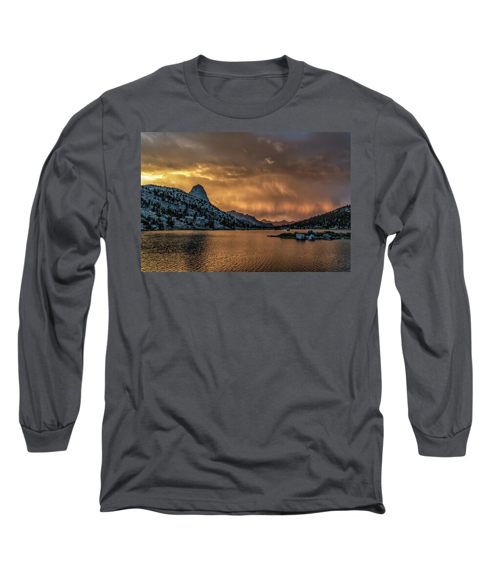 Sierra Long Sleeve T-Shirt featuring the photograph Fin Dome Storm by Martin Gollery