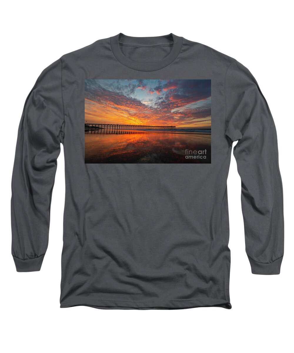 Sunrise Long Sleeve T-Shirt featuring the photograph Fire in the Sky by DJA Images