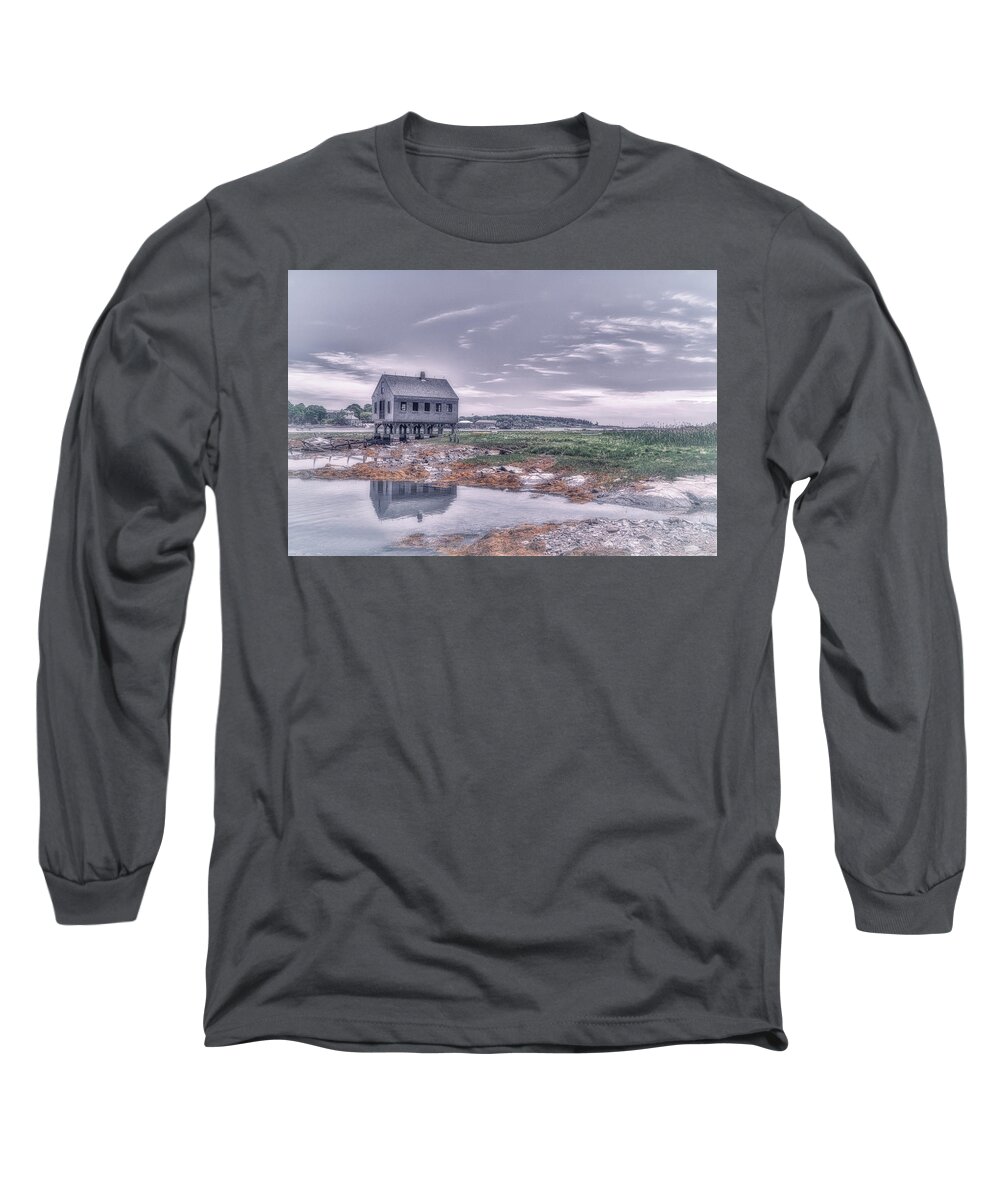 Cape Porpoise Long Sleeve T-Shirt featuring the photograph Fish House by Penny Polakoff
