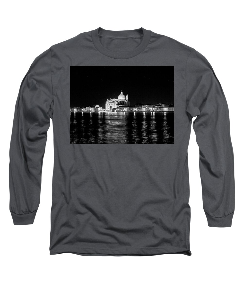 Black-and-white Photography Long Sleeve T-Shirt featuring the photograph Floating city by Eyes Of CC
