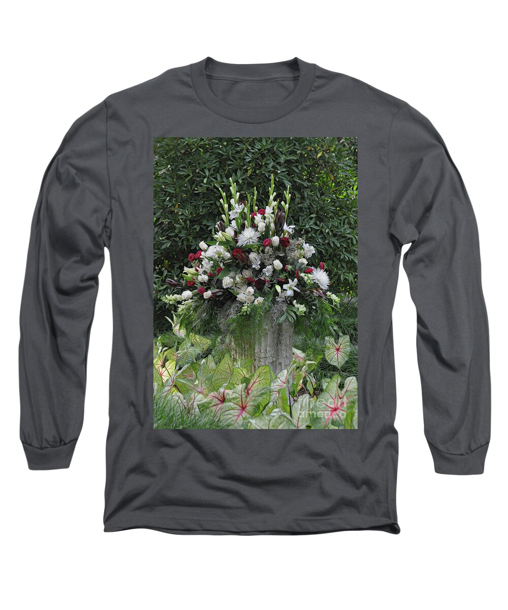 Flowers Long Sleeve T-Shirt featuring the photograph Floral Arrangement by Kathy Baccari